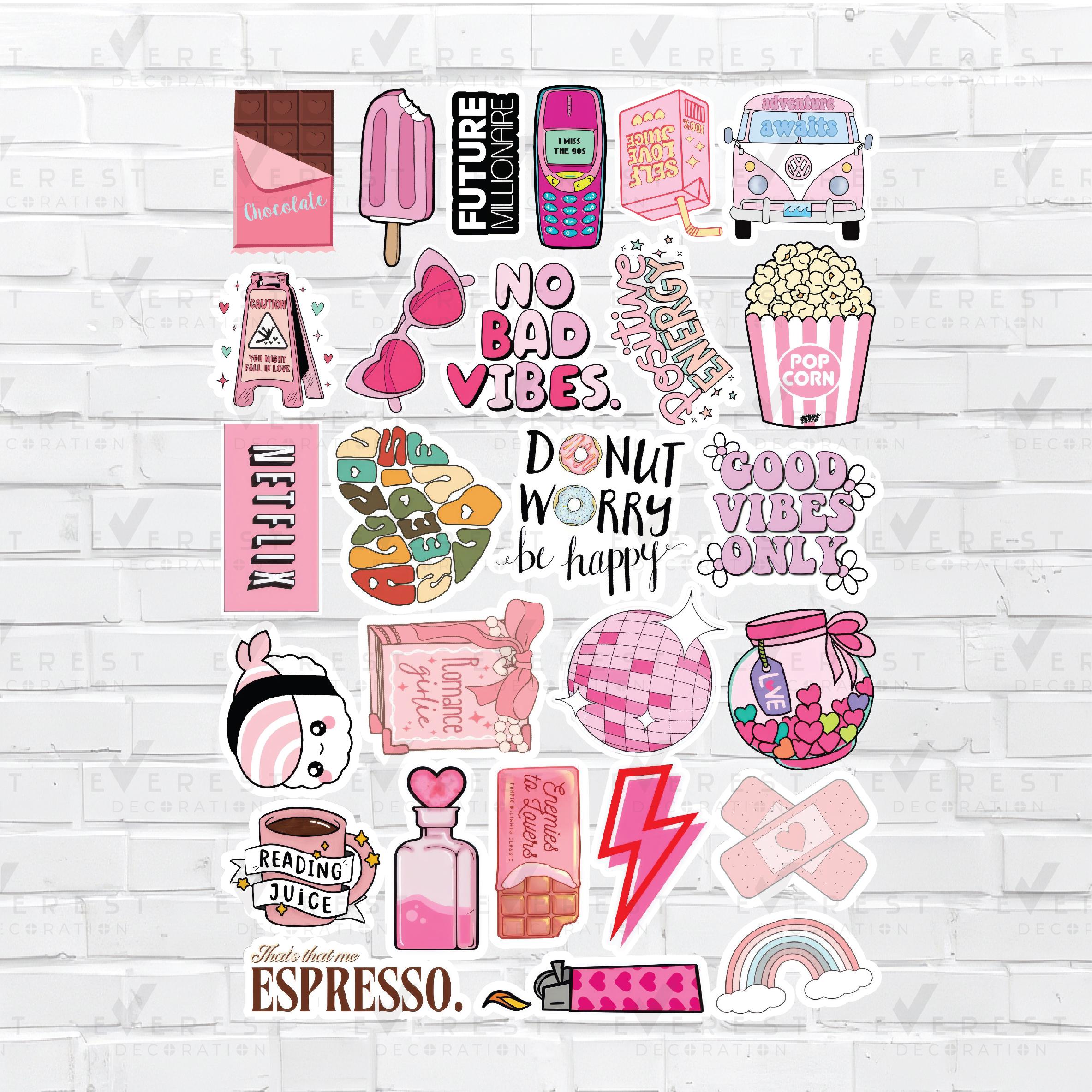 Printable A3 Sticker Sheets Bundle | Planner, Journal, Scrapbook Cut ...
