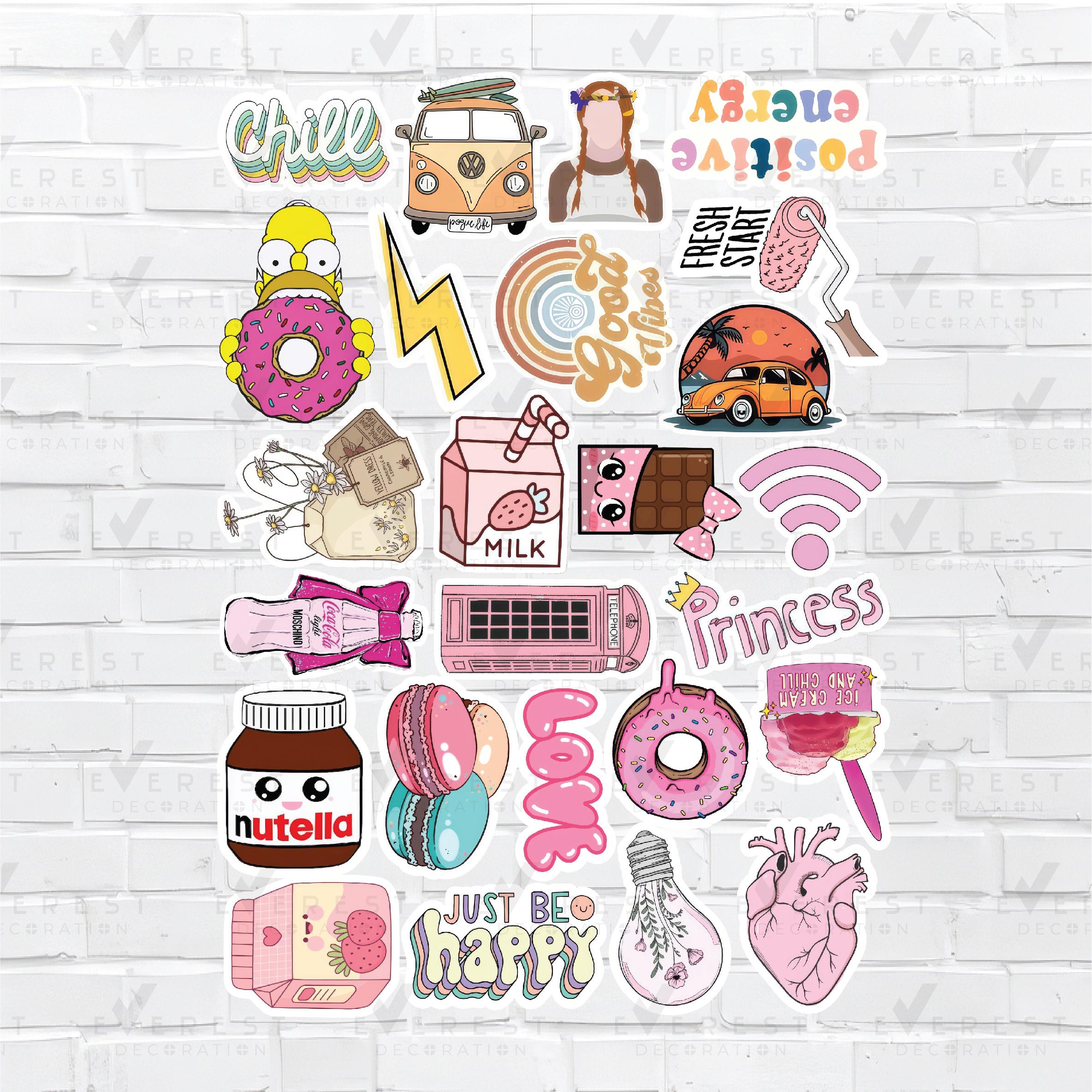 Printable A3 Sticker Sheets Bundle | Planner, Journal, Scrapbook Cut ...