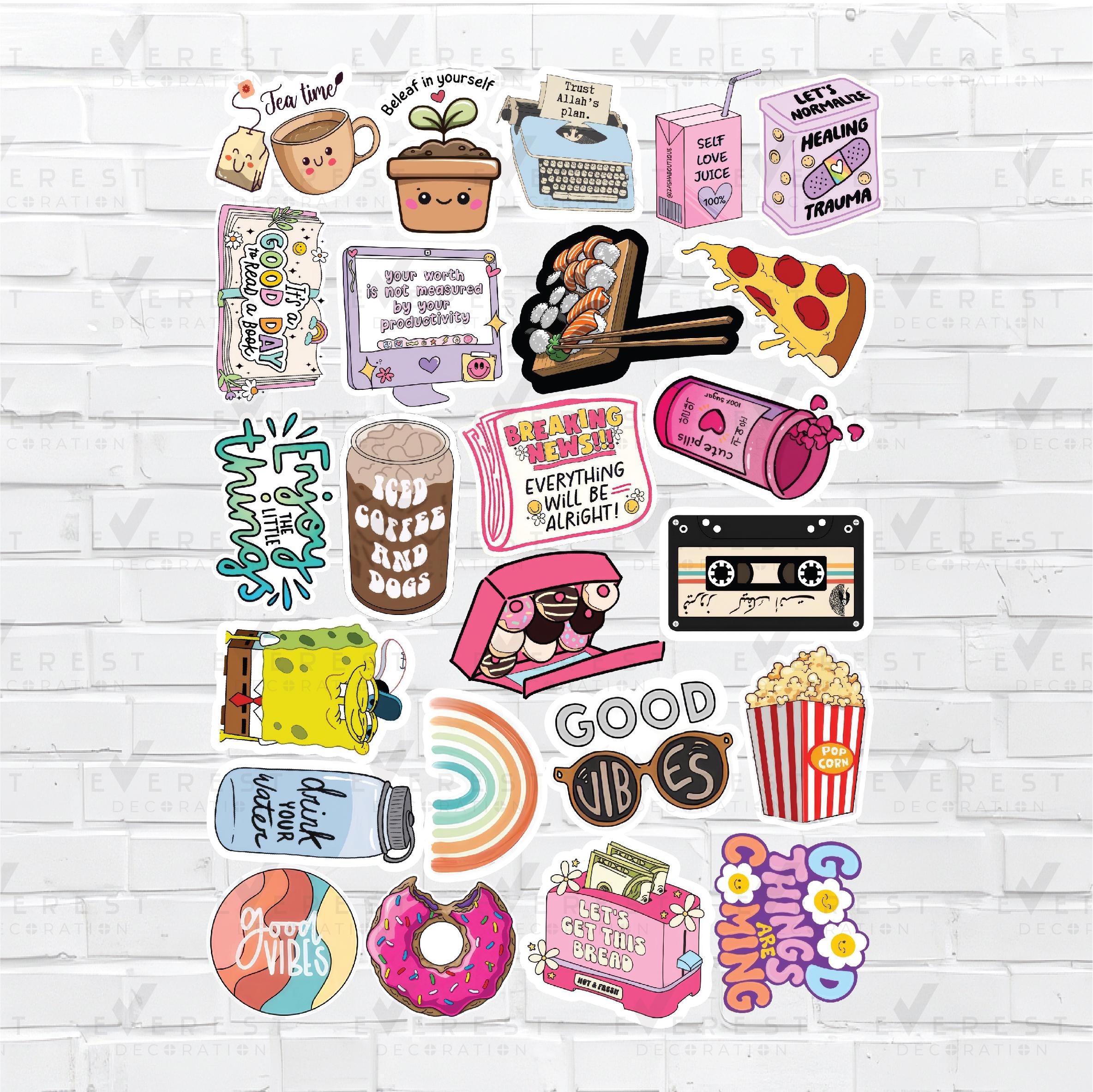Printable A3 Sticker Sheets Bundle | Planner, Journal, Scrapbook Cut ...