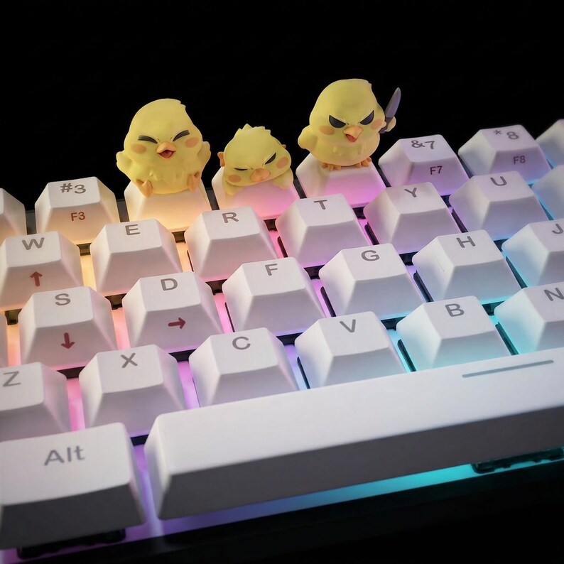Nombird Artisan Keycap STL File, Chick Keyboard Decor, Bird Keycaps ...