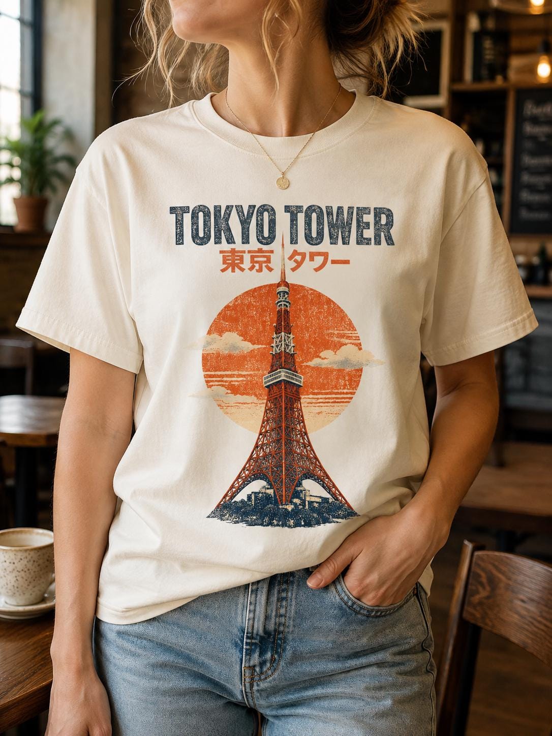 Tokyo Tower T Shirt - Etsy