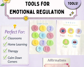 Mini Calm Down Bundle | Emotion Regulation Tools and Activities | SEL Materials