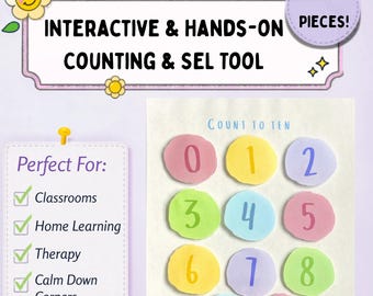 Counting to 10 Chart | Removable Numbers | SEL Tool