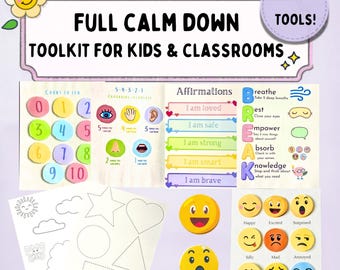 Full Calm Down Bundle | Emotion Regulation Tools and Activities | SEL Materials