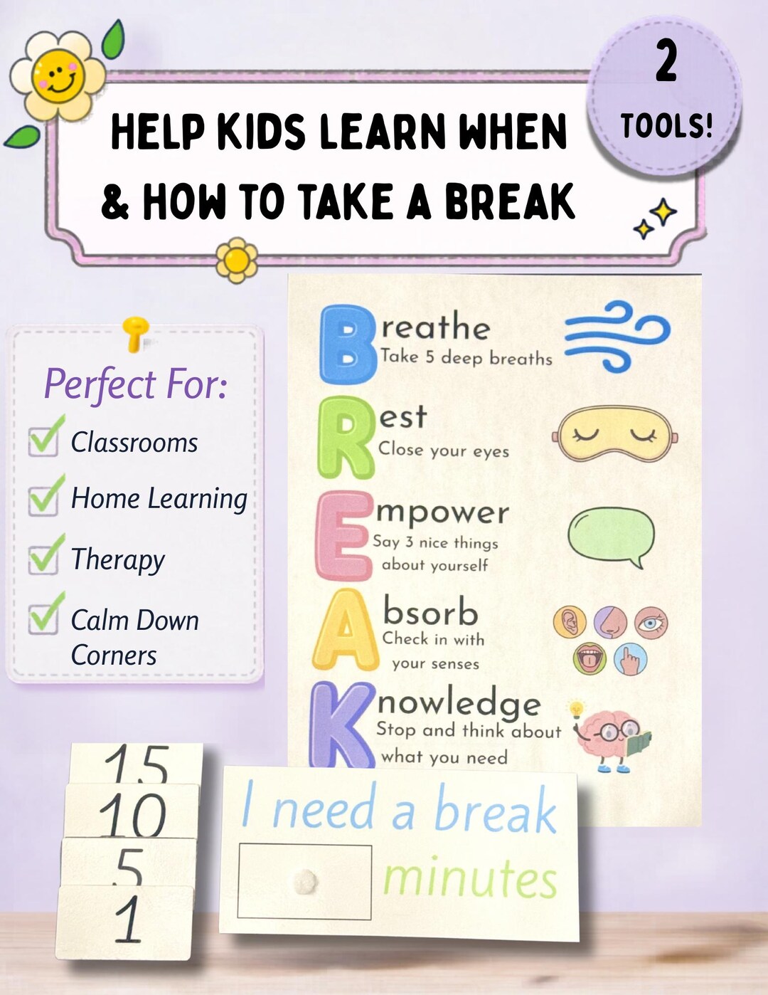 I Need a Break + BREAK Strategy Chart Bundle - Etsy Australia