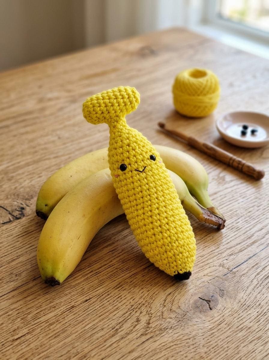 30 Banana Crochet Patterns: Play Food, Amigurumi, Pouches, and More 8 Funny Banana Amigurumi Tutorial