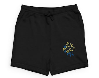 Strickhose | Minimale Blumenstickerei