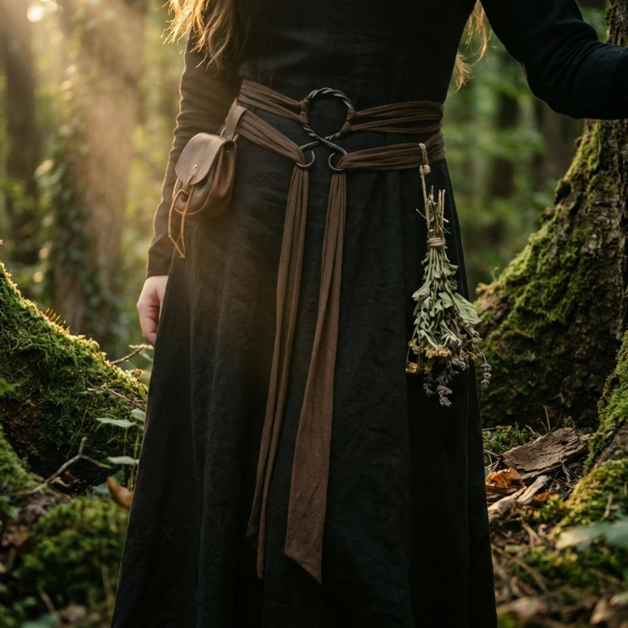 Women Viking Corset Belt Renaissance Cinch Belt Halloween Medieval Pirate Brown Wide Leather Waist Belt | Leather Belt Viking Medieval  main image 3