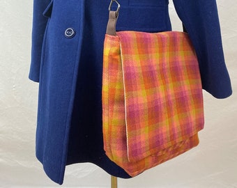 Handmade Upcycled Wool Carrier Bag