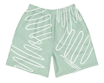 Pantalones cortos deportivos unisex largos con estampado integral