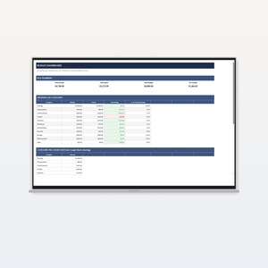 Dark Mode Budget Planner | Monthly Tracker | Google Sheets