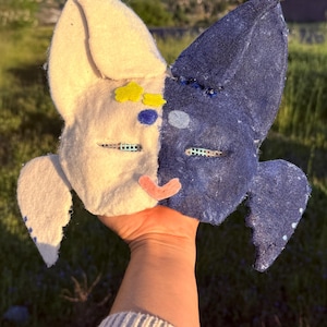 Handmade Therian Mask | Felt Animal Alterhuman Gear | Quadrobics Cosplay Mask | Custom Furry Face Mask with Mesh Eyes | Dog Otter Cat image 5