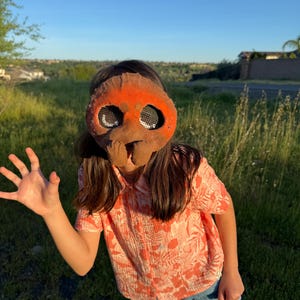 Handmade Therian Mask | Felt Animal Alterhuman Gear | Quadrobics Cosplay Mask | Custom Furry Face Mask with Mesh Eyes | Dog Otter Cat image 9