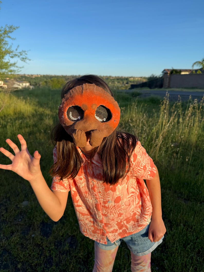 Handmade Therian Mask | Felt Animal Alterhuman Gear | Quadrobics Cosplay Mask | Custom Furry Face Mask with Mesh Eyes | Dog Otter Cat image 9