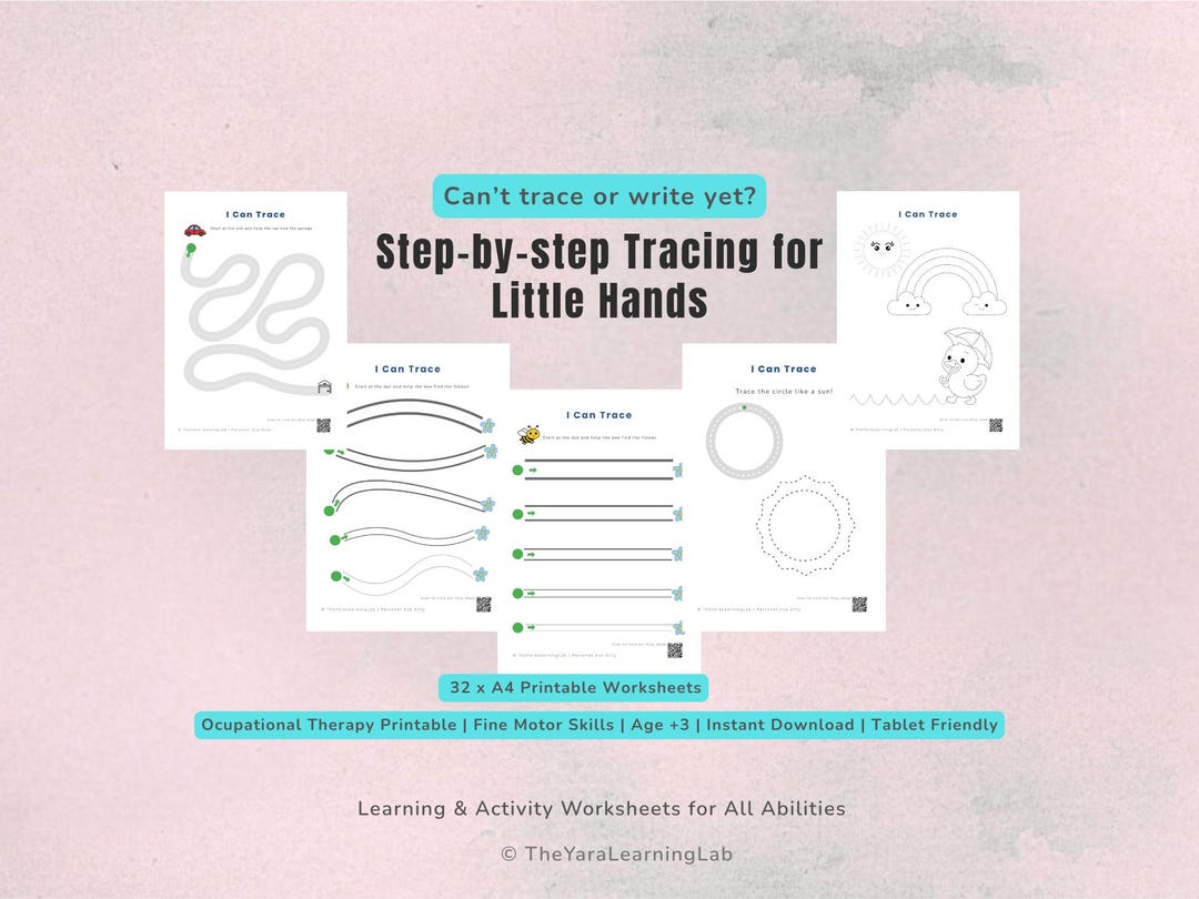 Tracing Lines & Shapes Workbook | Fine Motor Skills | Pre-writing ...