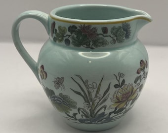 Adams Calyx Ware Ming Jade Creamer English Ironstone Vintage Green