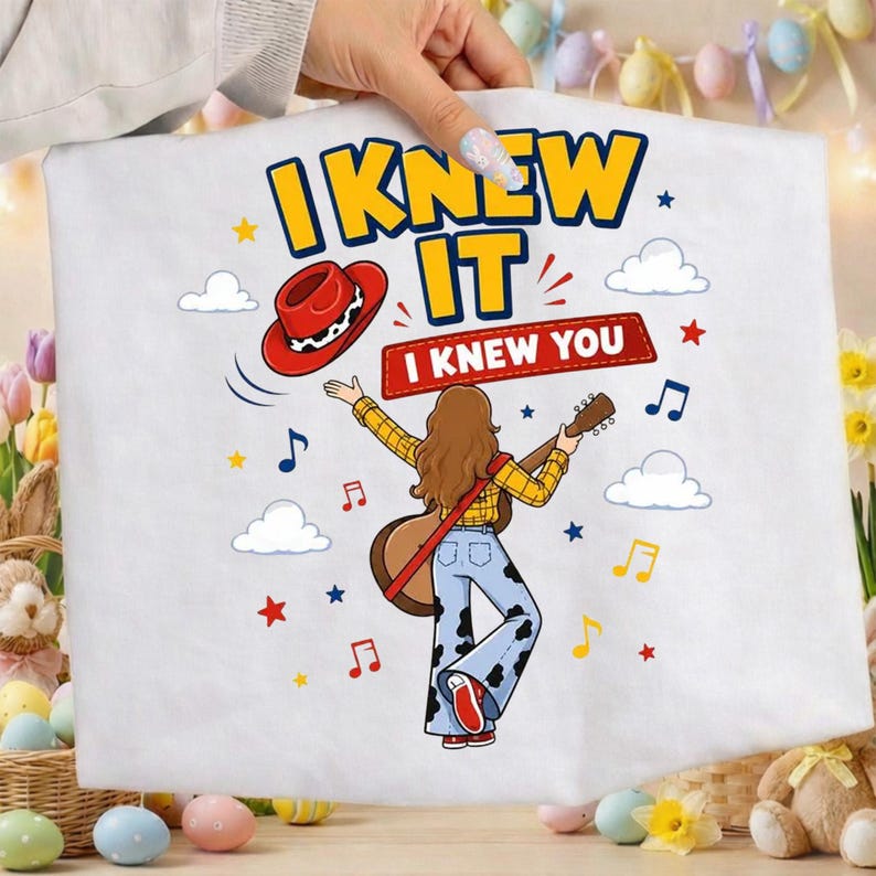 Diseño PNG de Toy Story TS "Lo sabía, te conocía", descarga digital de vaquera del oeste, gráfico de la era del cumpleaños para camisetas, tazas, bolsos y latas de vidrio. imagen 5