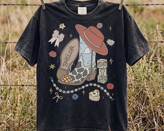 Toy Story TS I Knew It I Knew You Doodle Png, Yee Haw Kids Design, Western Cowgirl para camiseta, taza y lata de vidrio