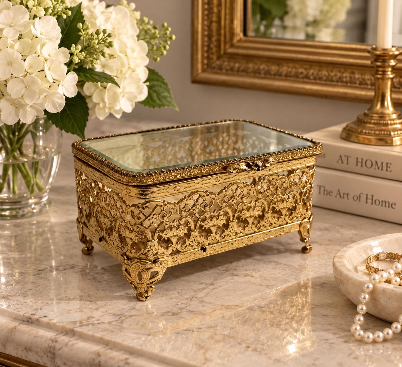Vintage Jewelry Box 50s - Etsy
