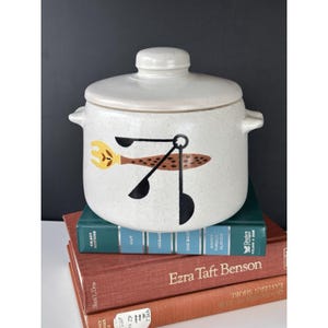 Vintage West Bend 1960s Stoneware Bean Pot Glazed Ceramic Crock 1960