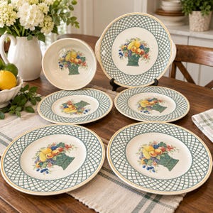 Villeroy & Boch バスケット ディナープレートセット Villeroy and Boch Basket Plates - Etsy