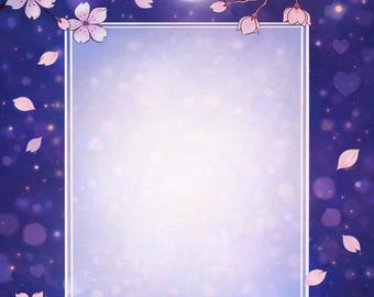Customizable Sakura Greeting Cards | Add Your Own Message | Japanese Cherry Blossom Digital St
