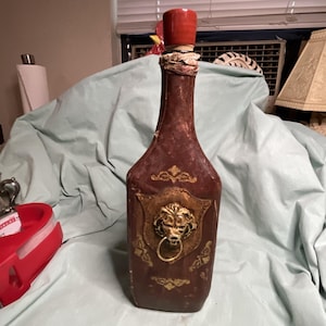 Vintage italian leather wrapped decanter - Etsy 日本