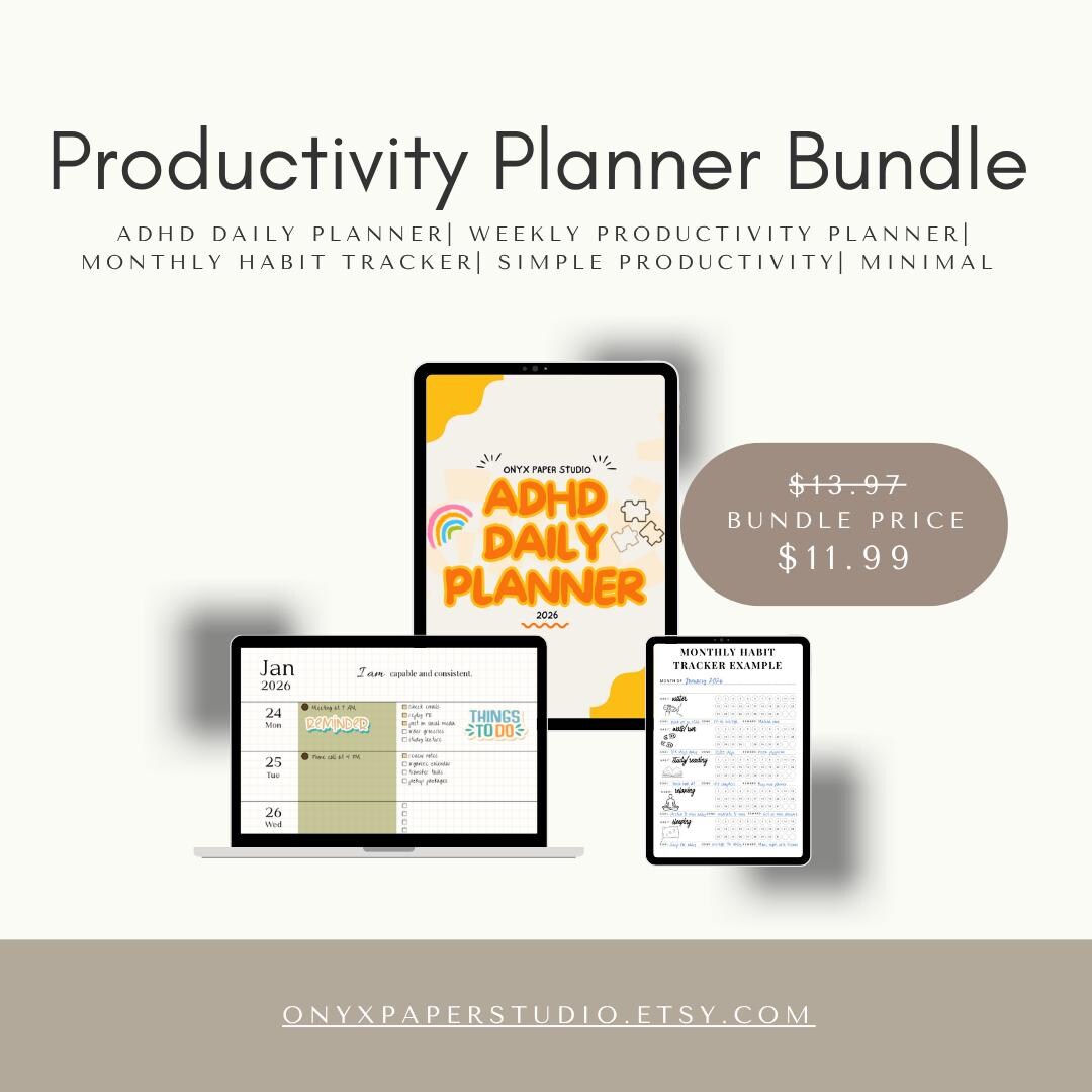 Ultimate Productivity Planner Bundle – A Refined System for Focus ...