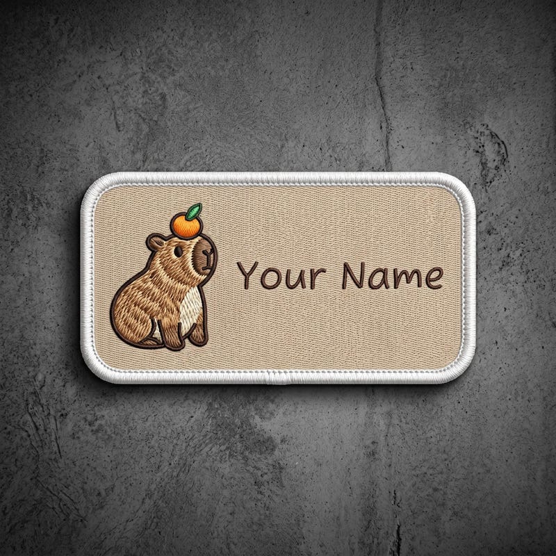 Capybara Name Tag - Etsy