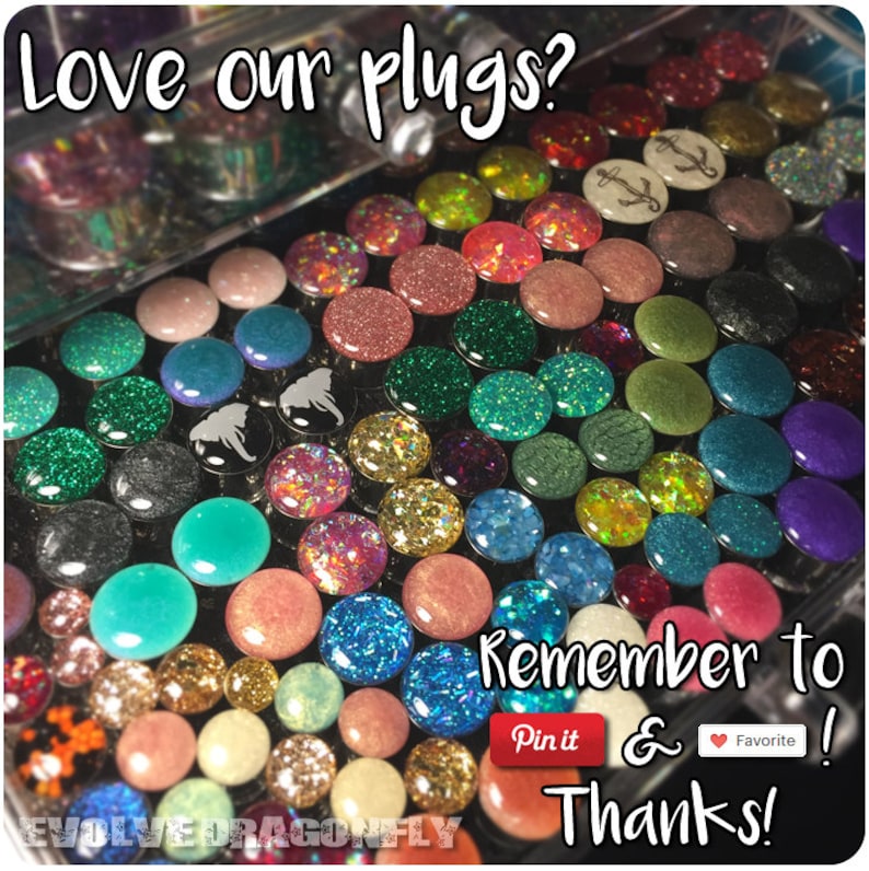 SHOP CLOSING 22mm Plugs 78 Silver Rainbow Glitz Holographic Glitter Plugs Single Flare Ready To Ship Bonus Gift