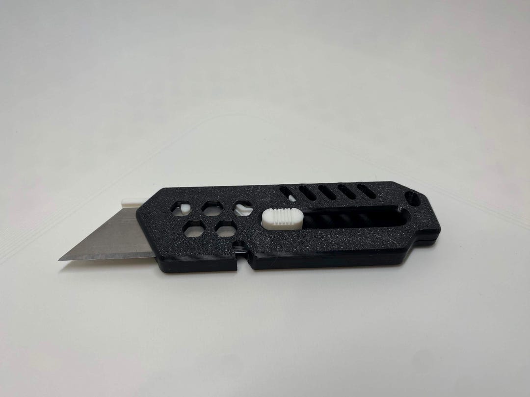 Sharpest Box Cutter Razorblade EDC Utility Knife 3D Printed – Razor Sharp Box Cutter, Compact Pocket ...