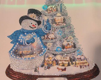 Snowman diamond Art