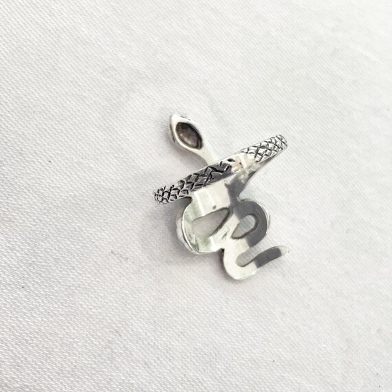 Sterling Silver Coiled Snake Ring, Southwestern E… - image 6