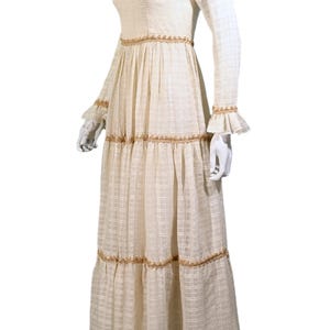 RARE Gunne Sax Black Label Cream Maxi Dress, 27" Waist S - Etsy