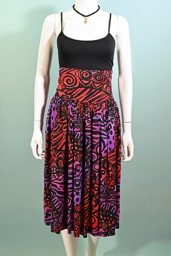 Vintage High Waist Abstract New Wave Post-Modern … - image 5