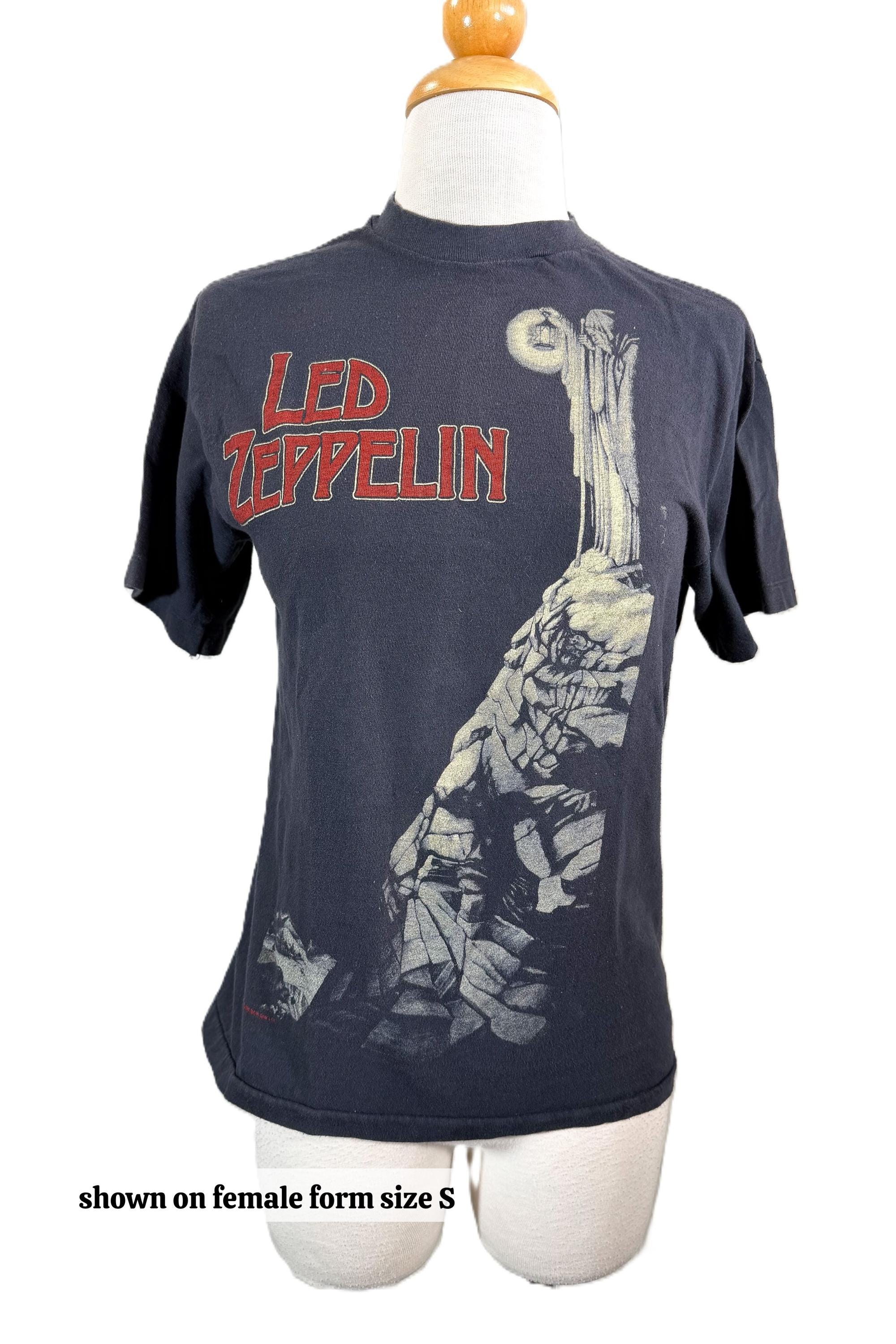 LED ZEPPELIN ゼファー HanesTシャツ　Mサイズ Vintage Led Zeppelin Tee Shirt, Hanes Label - Etsy