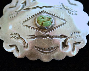 ANCIENNE BROCHE, EN métal et émail bleu et blanc EUR 24,99 - FR