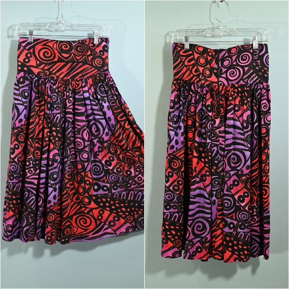 Vintage High Waist Abstract New Wave Post-Modern … - image 9