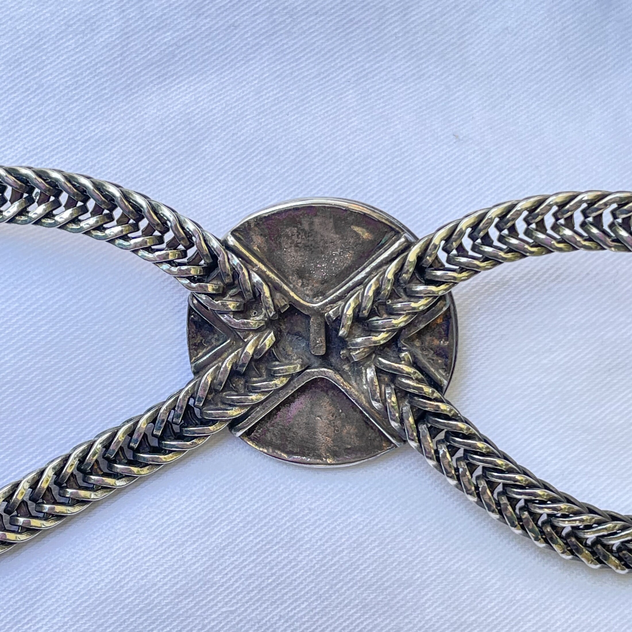 Chinese Emperor Coin Belt Statement Boho Hippie Festival Asian Vintage Silver Tone Asian Face Coin Chain Belt: Boho  main image 3