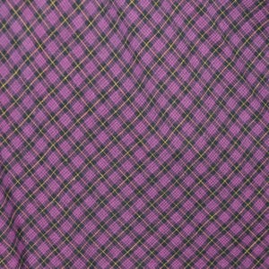 80s Full Skirt with Pockets, Purple Plaid 24" Waist image 11