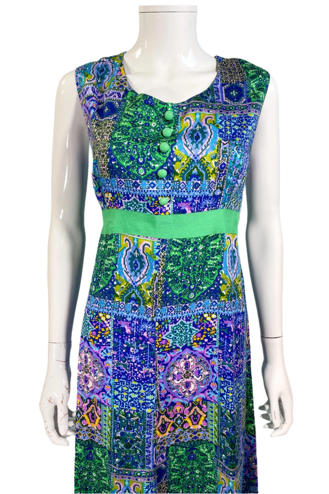 Women S Sexy Retro Bohemian Print Maxi Dress main image 1