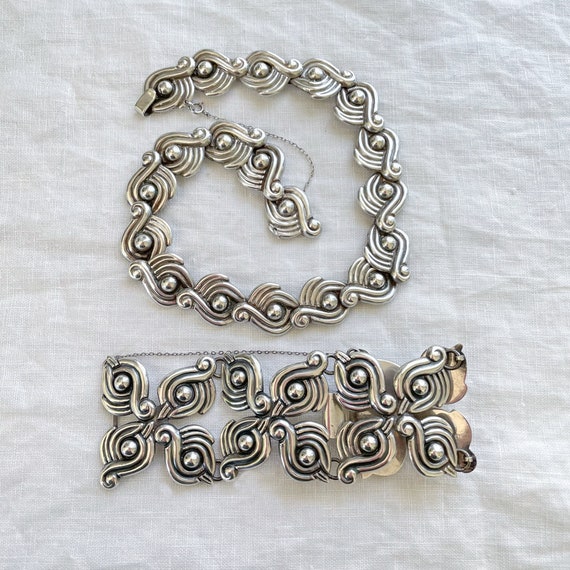 Vintage Los Castillo Necklace/Bracelet Set #122, … - image 2