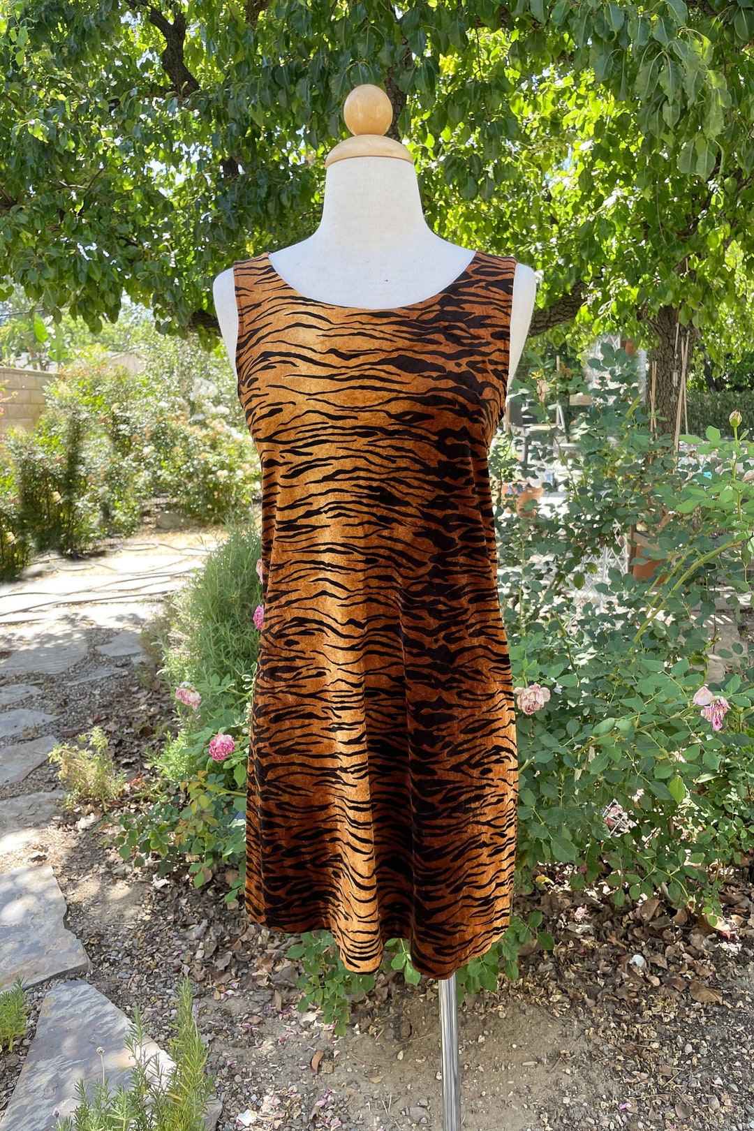 Tiger print mini dress sale