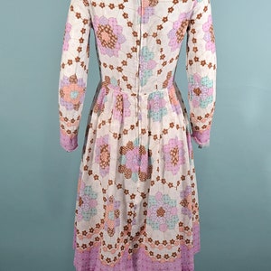 Vintage Faux Patchwork Cottagecore Dress, Teen/Junior Size image 10