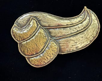 Vintage Exart Mexico Brass Copper Silver Tone Modernist  display picture 1