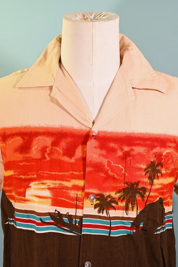 Kai Nani Vintage 70s Hawaiian Shirt Endless Summe… - image 4