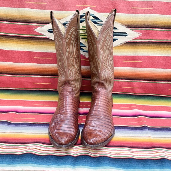 Vintage Justin Womens Western Boots, Leather/Liza… - image 3