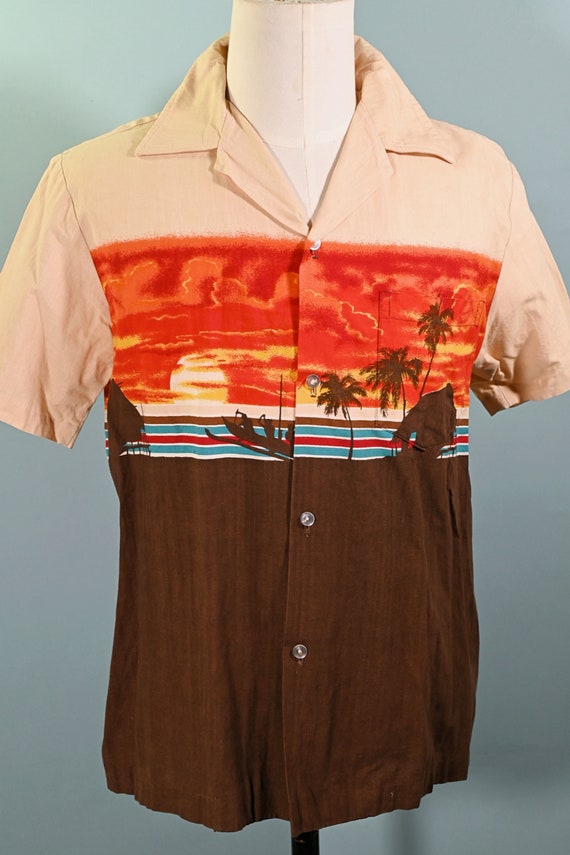 Kai Nani Vintage 70s Hawaiian Shirt Endless Summe… - image 2