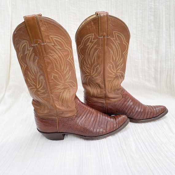 Vintage Justin Womens Western Boots, Leather/Liza… - image 7