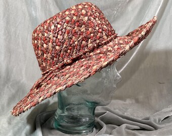 Liz Claiborne Vintage Womens Hat One Size Tan Wide Brim Woven Straw Flower Liz Claiborne | Accessories | Liz Claiborne Vintage Womens  main image 3